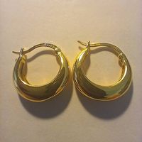 Boucle d'oreilles en argent 925 plaqué or