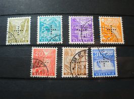 Satz Landschaften. eingelochtes Kreuz, 1935, gestempelt