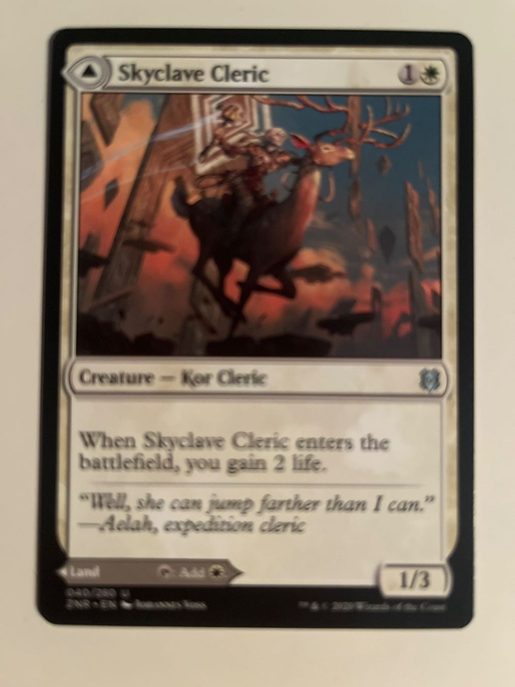 Magic The Gathering Carte collezionabili: 1 x Skyclave Cleric - Magic: The Gathering - MtG – Usato da Kriens venduto da Shadi1980