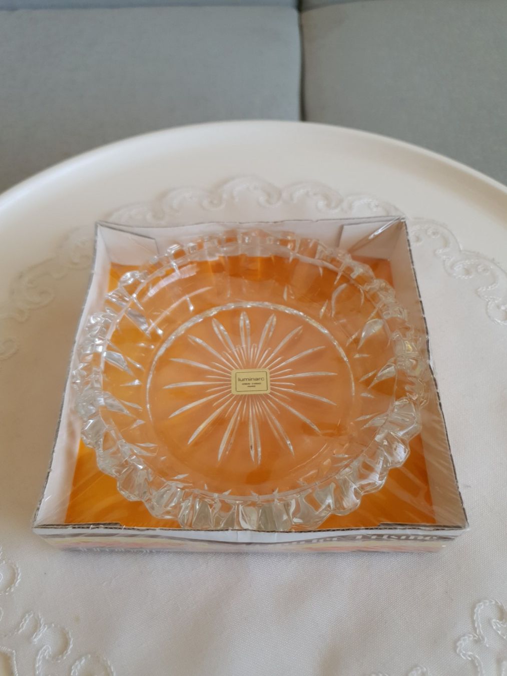 Portacenere: 1978 Luminarc Aschenbecher " Prisme " in Originalverpackung – Nuovo e nell'imballaggio originale da Savièse venduto da qm2710 2