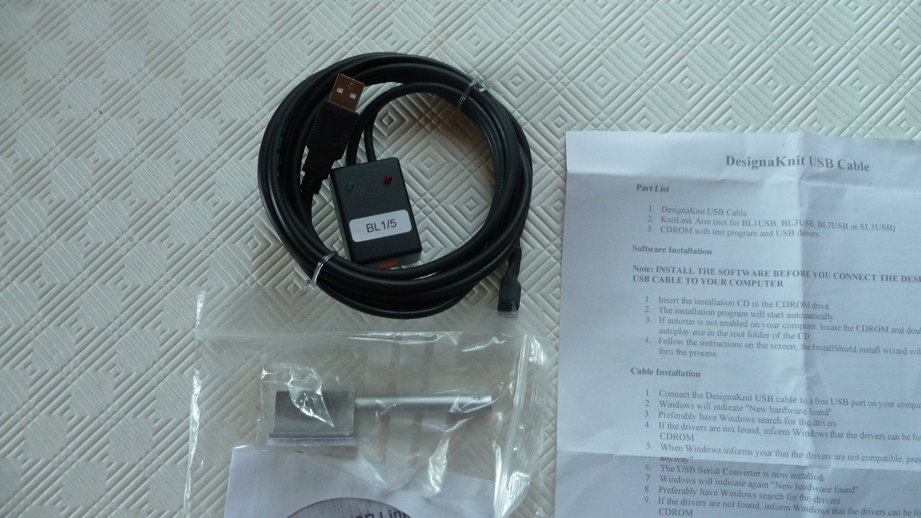 Tutte le macchine: Für Strickmaschine Brother Link 5 USB – Nuovo e nell'imballaggio originale da Siebnen venduto da Ra-la-ra-ol 2