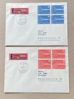 332, 333 Viererblock FDC deutsch