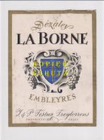 Etikette für Wein - Dézaley "La Borne" /bd