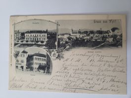 Ansichtskarte Wyl St. Gallen Feldpost gelaufen 1909 Box1