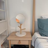 Wooden Table Mirror