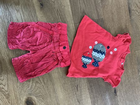T-shirt & kurze Hose 12 Monate 