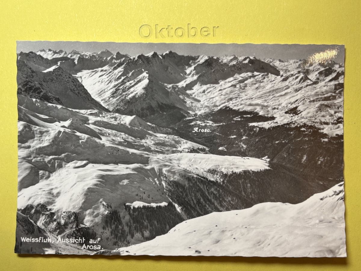 Cartoline postali: AK von Parsenn mit Bergpanorana – Usato da Rümlang venduto da Kartenpost1