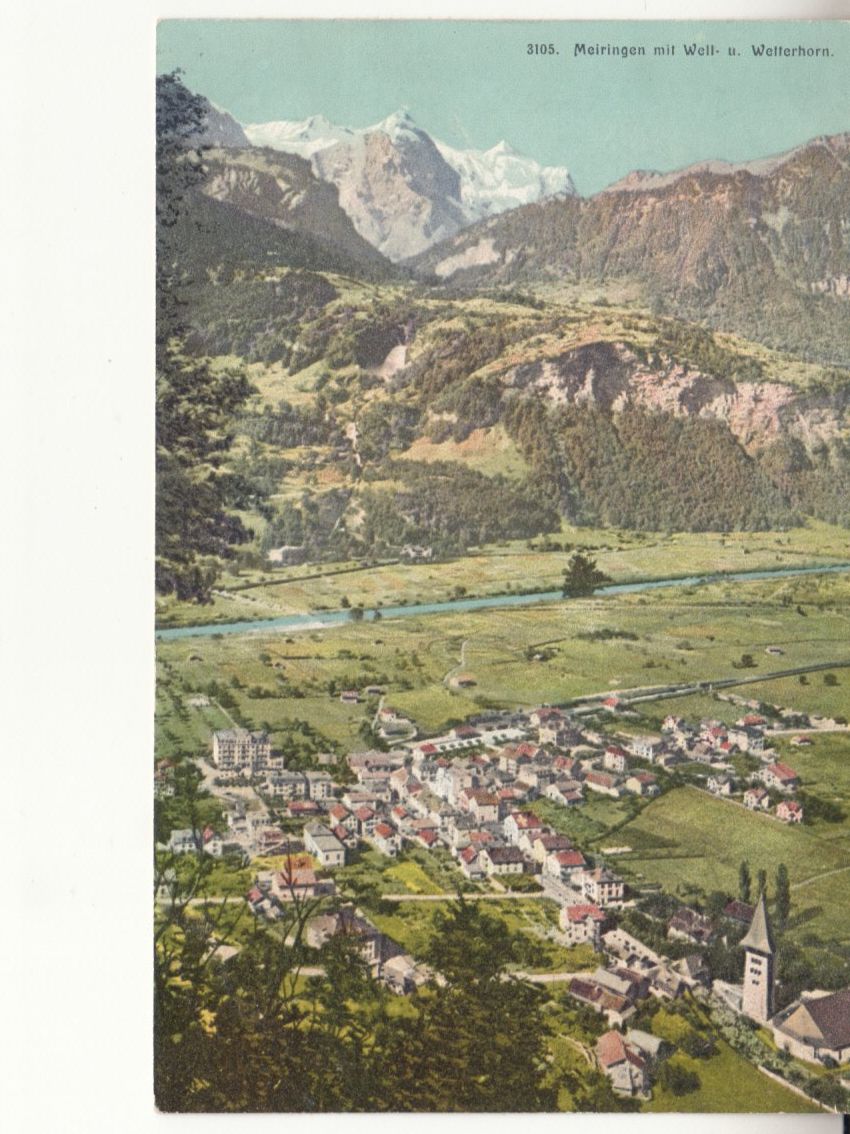 Cartoline postali: Meiringen ca. 1910 – Usato da Bürglen TG venduto da StampGraf