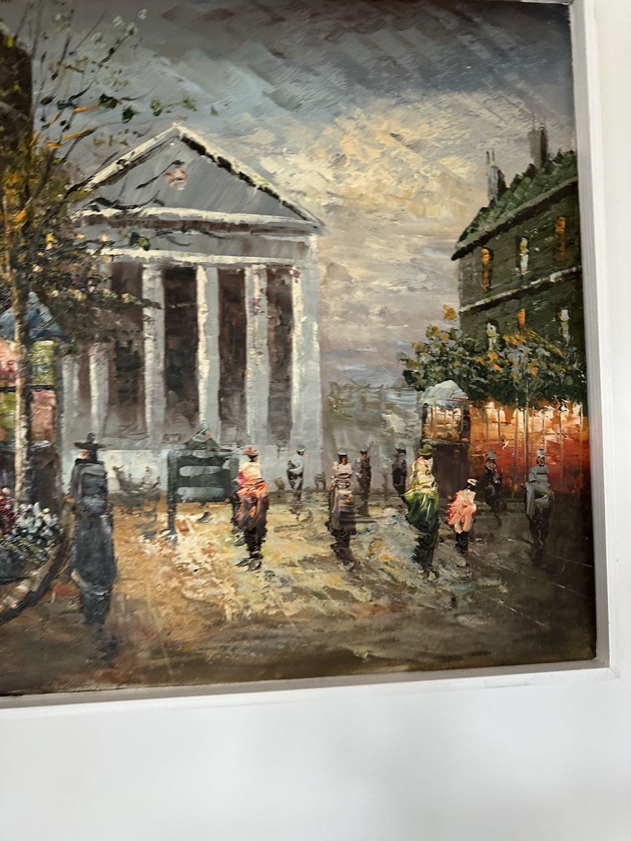 Dipinti: Ölgemälde Paris Strassenszene im Herbst – Usato da Schwerzenbach venduto da soleil111 3