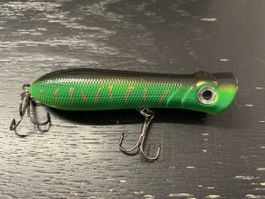 Topwater Plopper torpedo 8cm 10,5g green