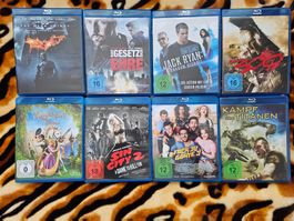 Bluray Film-Sammlung total 8 Bluray Filme