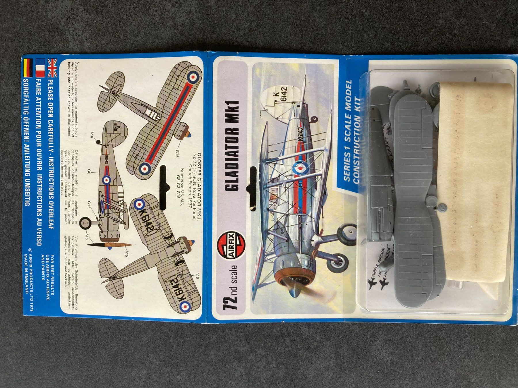 Airfix Kit di modellismo & Modellini statici: VINTAGE: Airfix Gladiator Mk I 1/72 – Usato da Höri venduto da Treblink 2