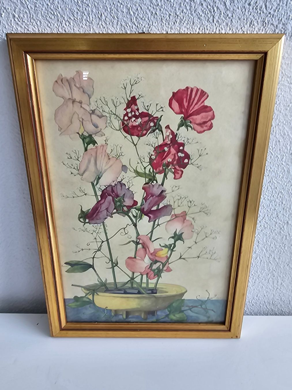 Gemälde: Antikes Bild "Blumen" Laurence Perugini (18) – Gebraucht aus Sirnach von