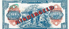 Weetzen Kindergeld 10 Mark VZ++-UNZ