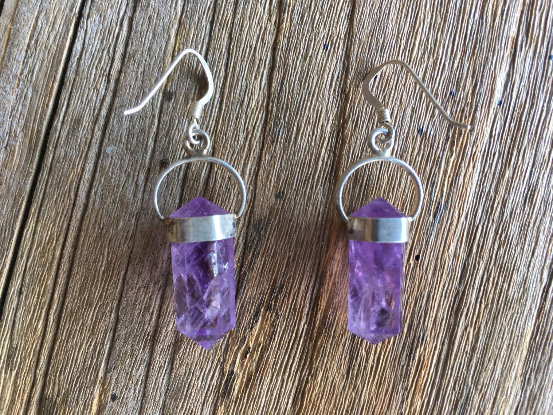 Ohrringe & -stecker: OHRHÄNGER 1 PAAR  AMETHYST  SILBER – Neu und originalverpackt aus Aesch ZH von LiquidAktion