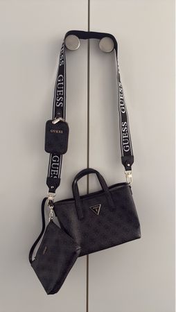 Guess Handtasche Set Schwarz Neuwertig