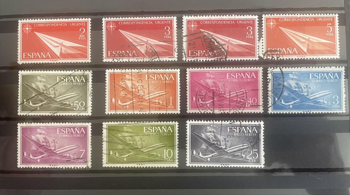 Alle Briefmarken: Briefmarken Set Spanien Luftpost gebrauchter Zustand – Gebraucht aus Buchs AG von fpatricia