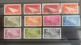 Briefmarken Set Spanien Luftpost gebrauchter Zustand