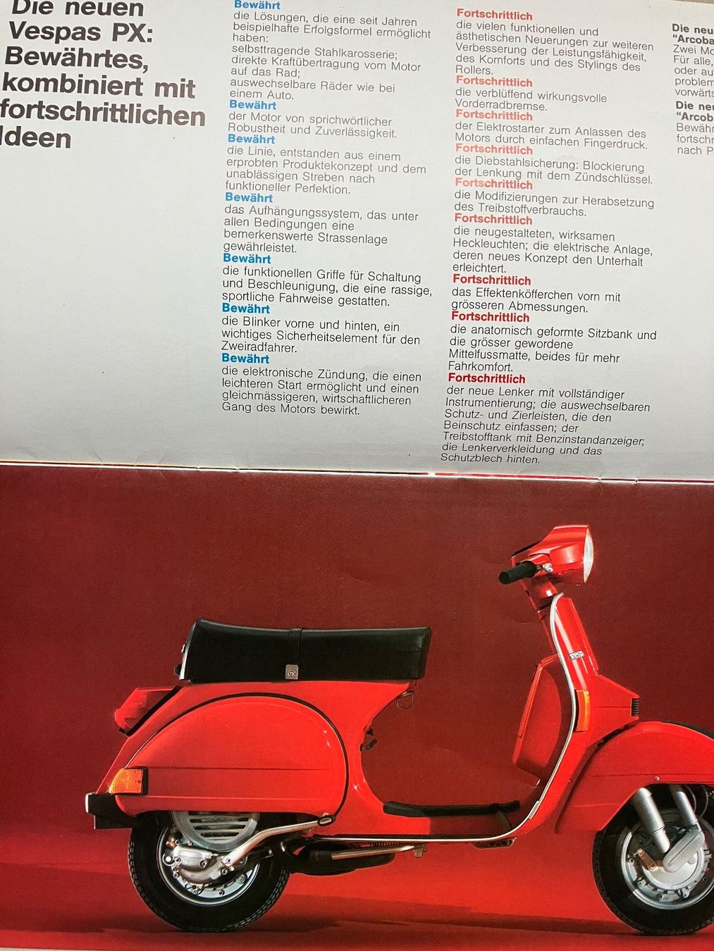 Vespa Scooter: Vespa 125 E / PX 200 E  - CH-Originalprospekt – Usato da Malans GR venduto da Chueche427 1