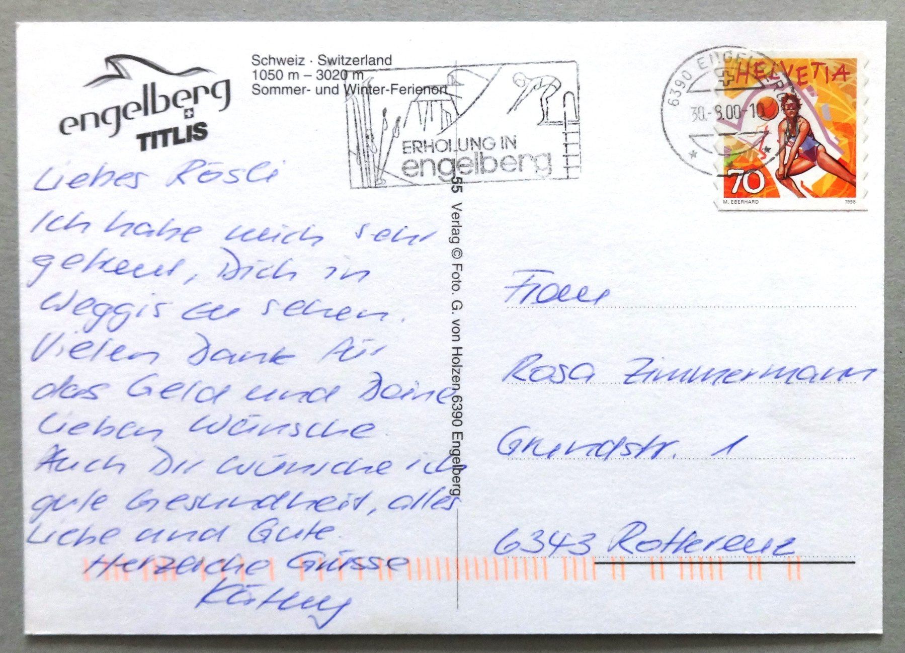 Cartes postales: Engelberg - Titlis – D'occasion à Fétigny par Billy2miny 1