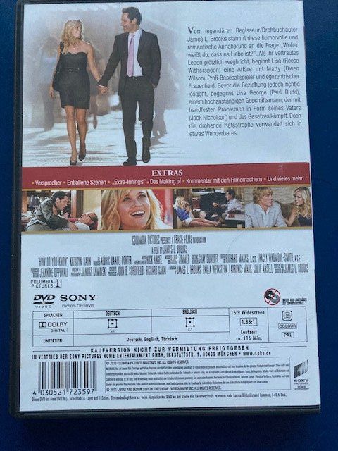 Tutti i DVDs: Woher Weisst Du, Dass Es Liebe Ist? – Usato da Ennenda venduto da eri_686d 1