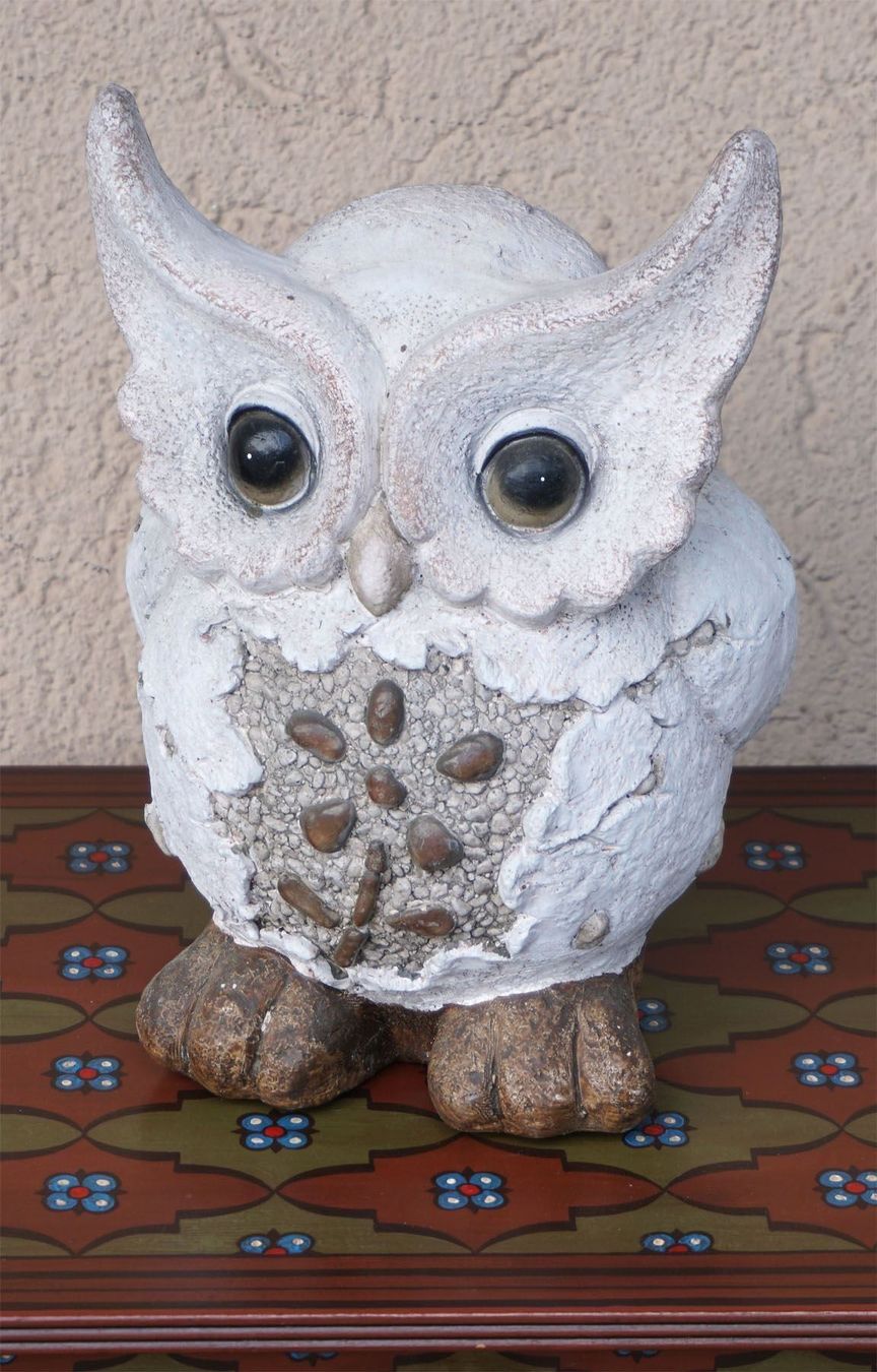 Figuren: Deko grosse Eule - Dekofigur 36cm – Gebraucht aus Meggen von Brockitare 1