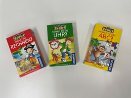 3 Lernspiele für Kinder von KOSMOS: Uhr, Rechnen und ABC