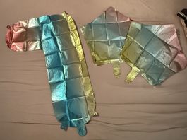 3 Folienballone Regenbogen, Zahl 7 und Sterne, neu!