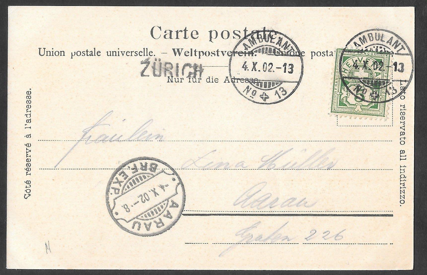 Cartoline postali: Zürich Bahnhof mit Brücke und Trams – Usato da Olten venduto da clotaldi 1