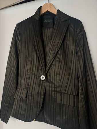 s.Oliver Damen Blazer gestreift Grösse 40 schwarz olive