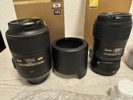 Nikon micro nikkor 105mm 1:2.8g ed/ 60mm 1:2.8g ed