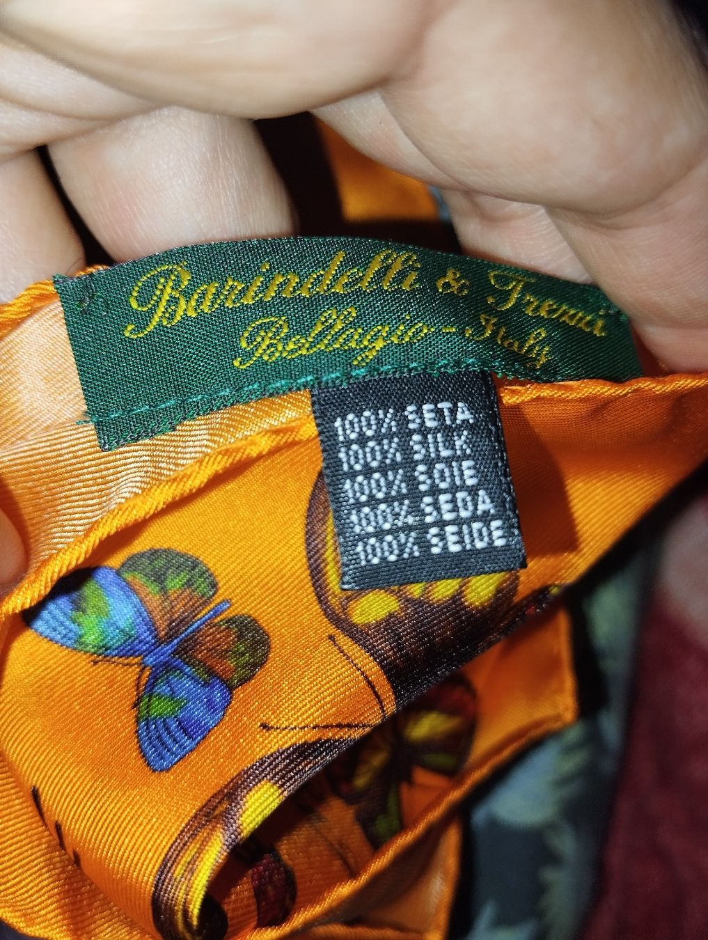 Foulard & Sciarpe: Silk barindelli Bellagio seide Tuch Quadratisch – Nuovo e nell'imballaggio originale da Zürich venduto da Leders 5