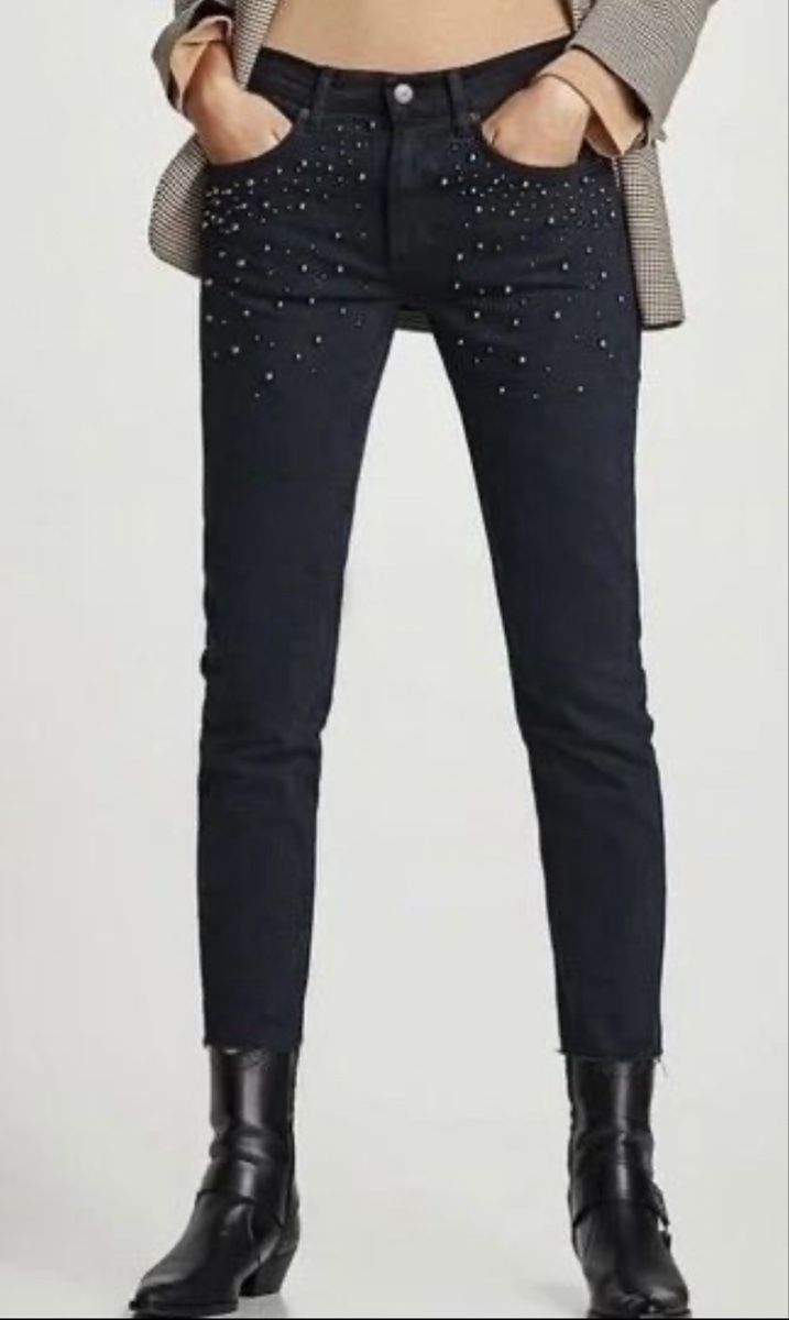 Zara Jeans: Zara Jeans mit Perlen – D'occasion à Baden par Tiffany6878