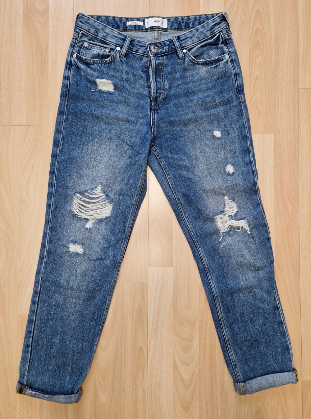 Mango Jeans: Mango Relaxed Ripped Jeans - Gr. 36 – D'occasion à Fribourg par gua_7jvq