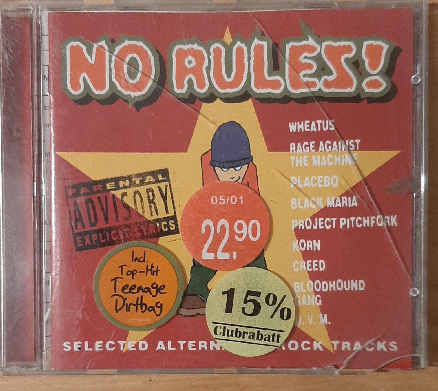 CD: No Rules - Alternative Rock Compilation, Sampler 2001 – Usato da Amriswil venduto da Celini3