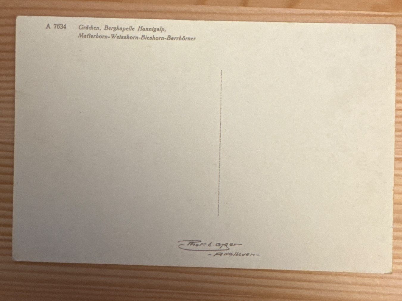 Cartes postales: 6 antike Ansichtskarten, mit gemalten Landschaften im Wallis – Neuf (Voir description) à Zürich par Tarafo5 3