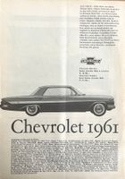 Chevrolet 1961 - Alte Werbung / Ancienne réclame 1961