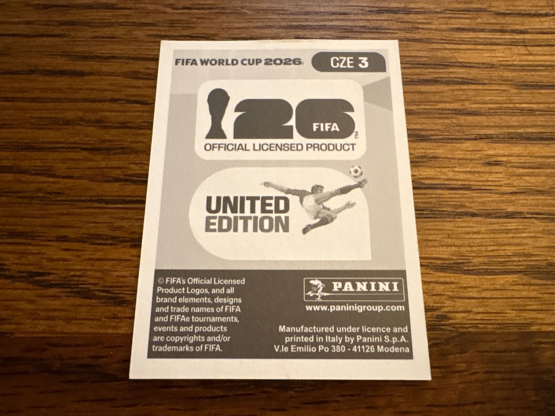 Panini Carte collezionabili: Panini 2026 CZE 3 – Nuovo (secondo la descrizione) da Elsau venduto da Cerry81 1
