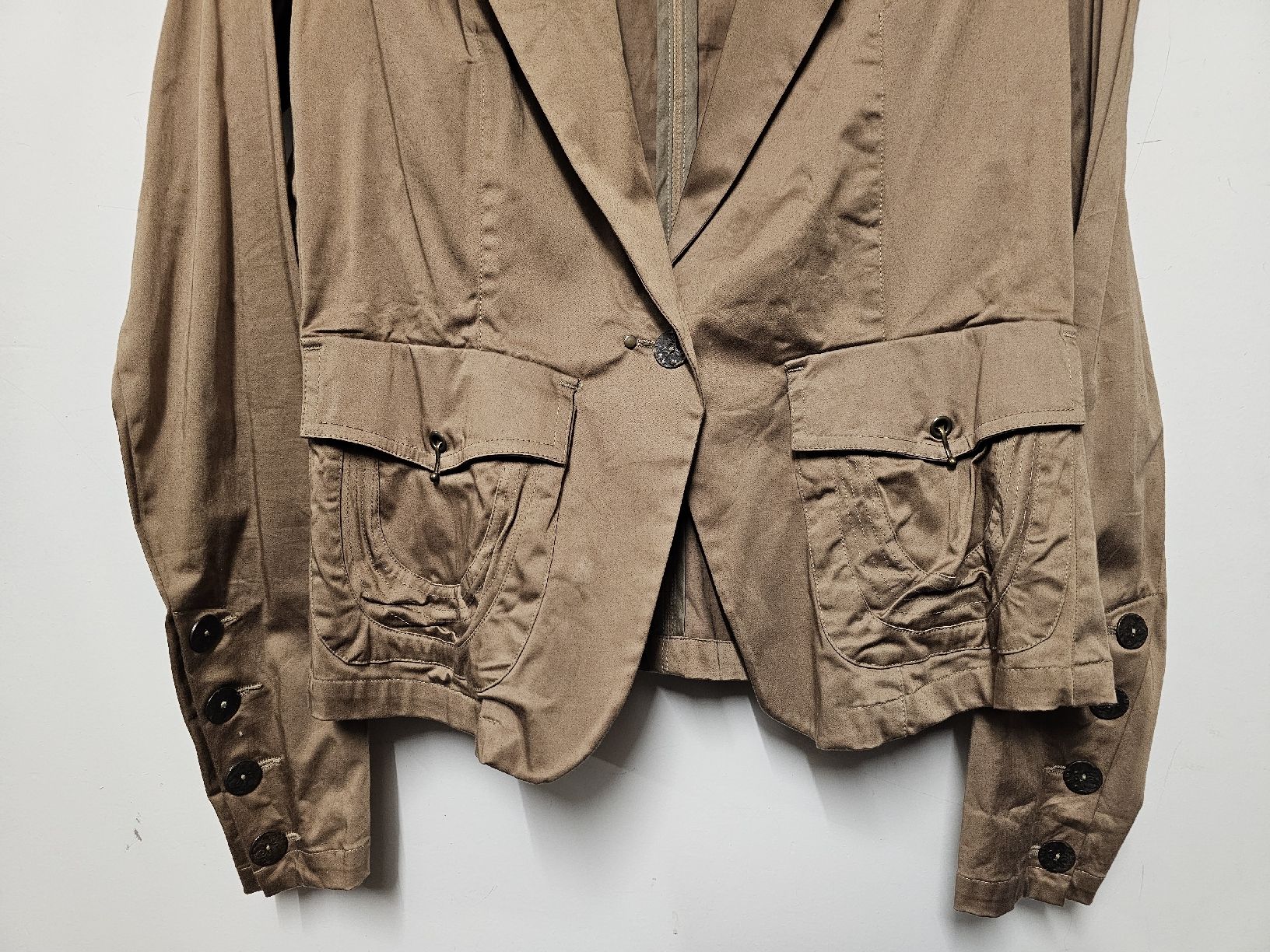 IKKS Jacken: Veste IKKS/Beige doré/Coton/Élastane/Jolis détails/Taille:M – Neu (gemäss Beschreibung) aus Basel von Paloma6261 2