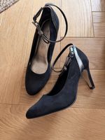 Damenschuhe Tamaris schwarz Leder mit Riemchen Grösse 37
