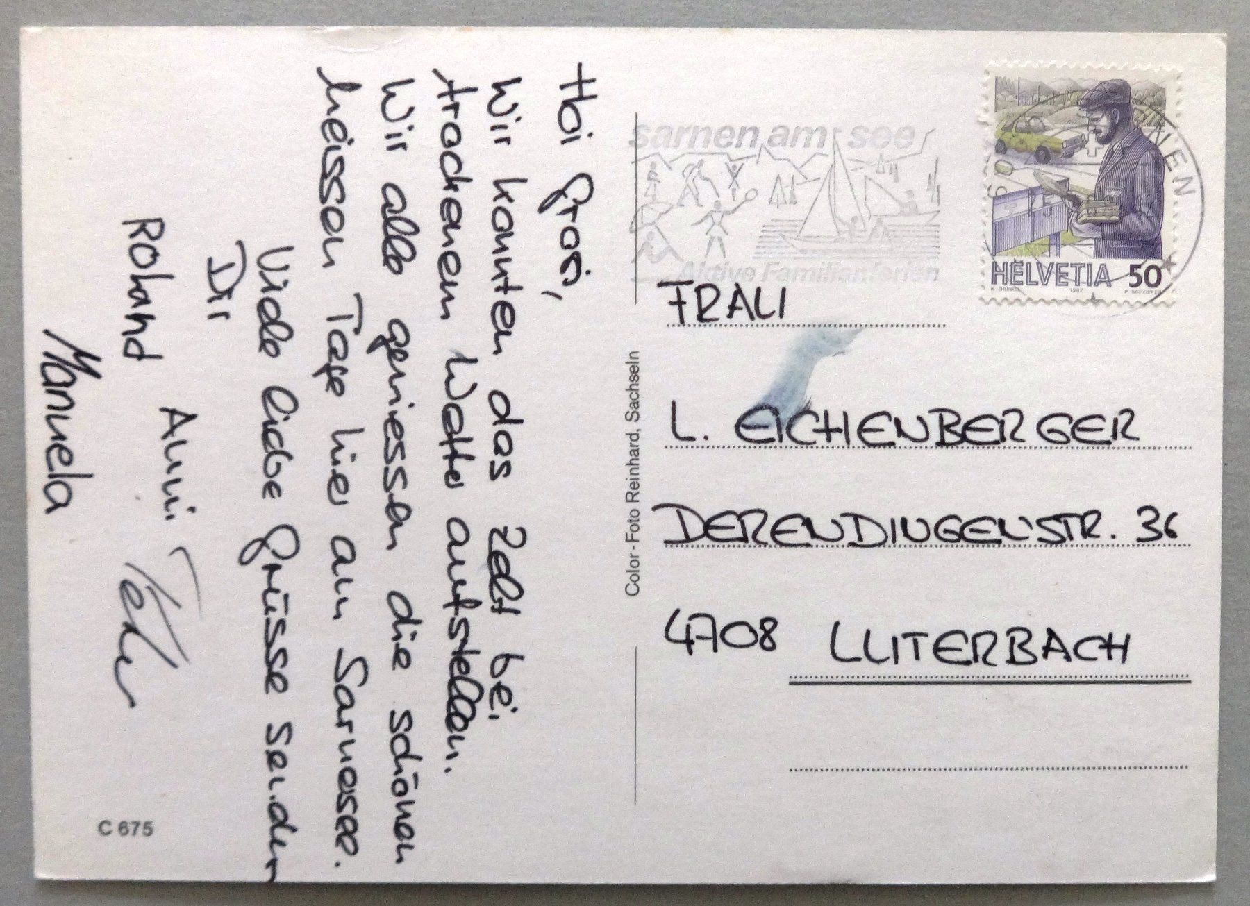 Cartoline postali: Rund um den Sarnersee – Usato da Fétigny venduto da Billy2miny 1