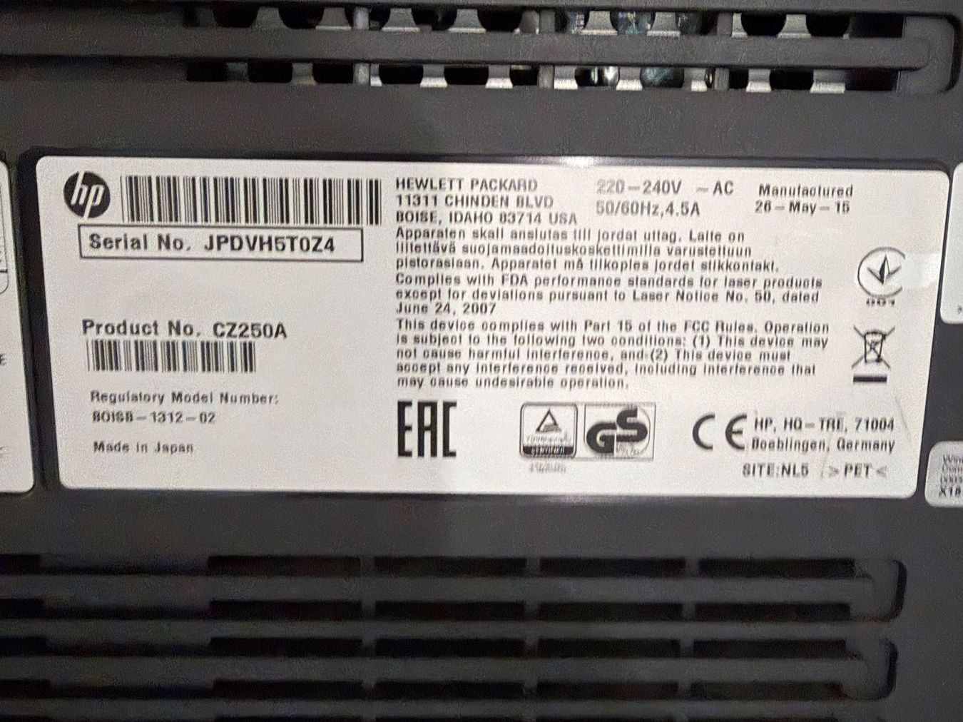 Hewlett Packard Stampanti: HP Color LaserJet Enterprise Flow MFP M680 Drucker – Usato da Zürich venduto da jhkag 2