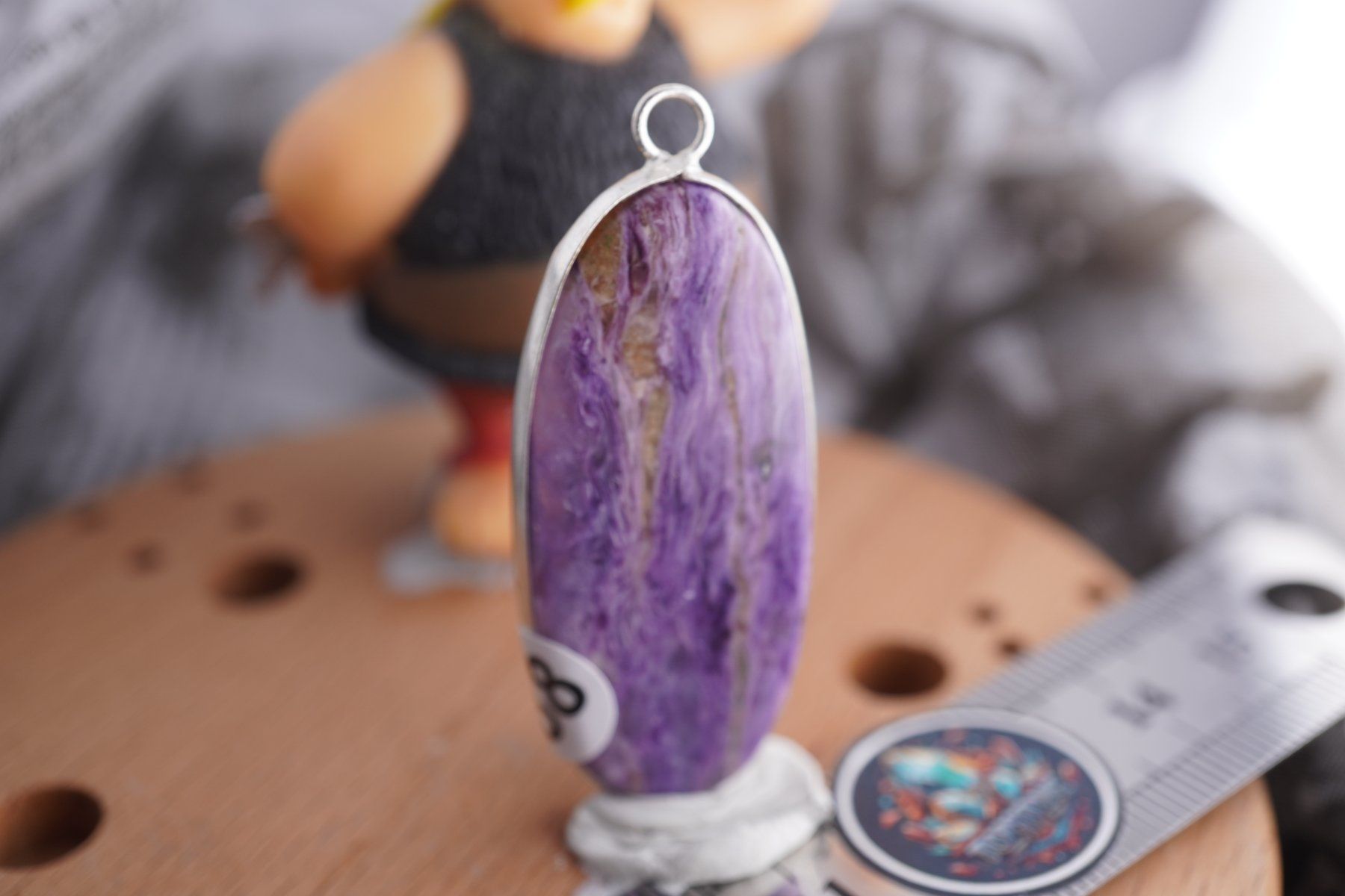 Mineralien & Heilsteine: Charoit      Anhänger   wow     Ab 1.-(1) – Neu und originalverpackt aus Eschenbach SG von topstone