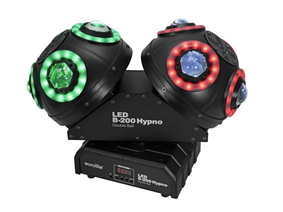Beleuchtung & Lichteffekte: LED B-200 Hypno Double Ball Strahleneff. – Neu und originalverpackt aus Däniken SO von Profog1 1
