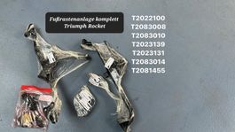 Triumph Rocket komplette Fussrastenalage
