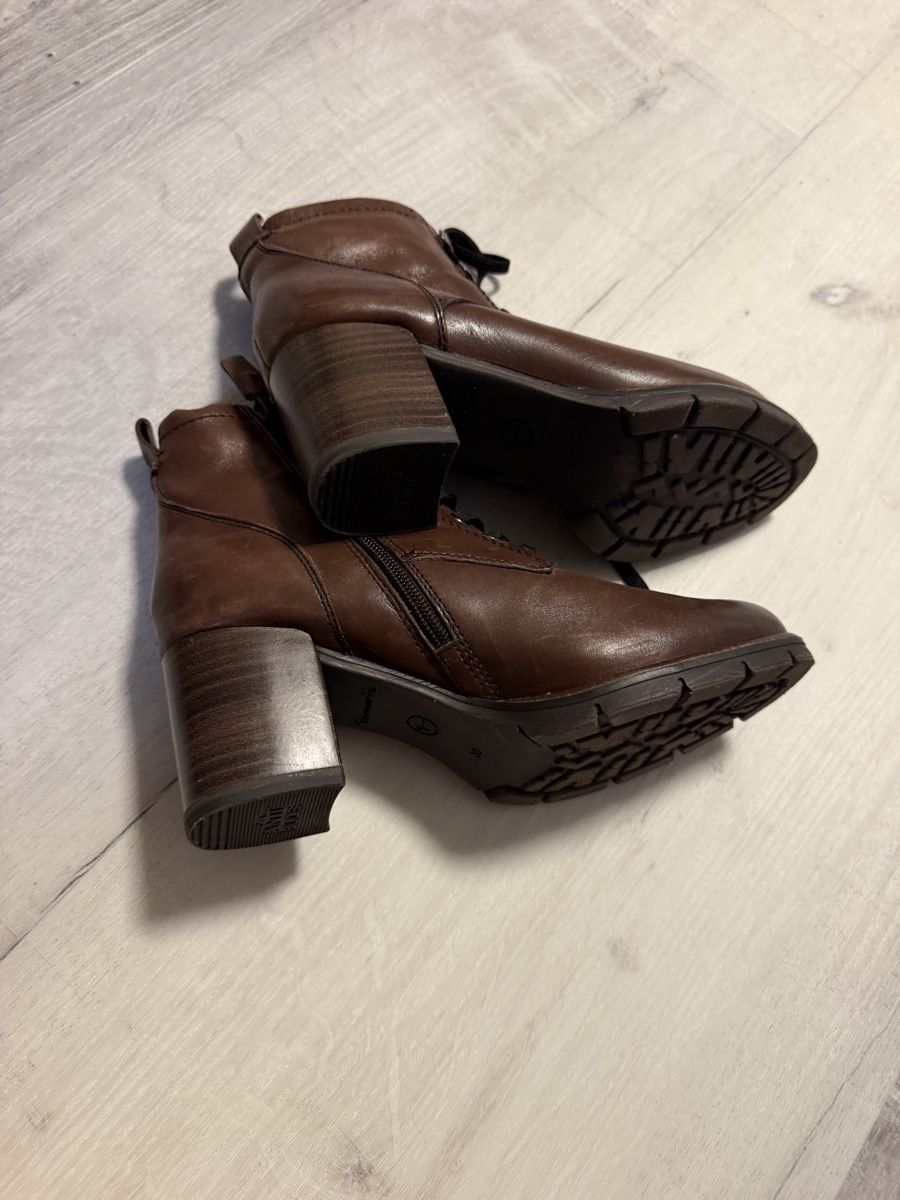 Tamaris Scarpe da donna: Tamaris Lederstiefeletten 38 – Nuovo (secondo la descrizione) da Scheuren venduto da dijamaNt12 3