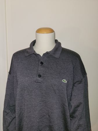 Lacoste Poloshirt Langarm Grau Gr.8 (L) 