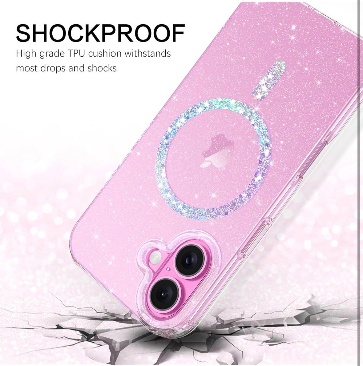Apple Cover & Protezioni schermo: iPhone 16 hard silicone MagSafe Glitter Hülle Transparent – Nuovo e nell'imballaggio originale da Frauenfeld venduto da Vanityroom 4