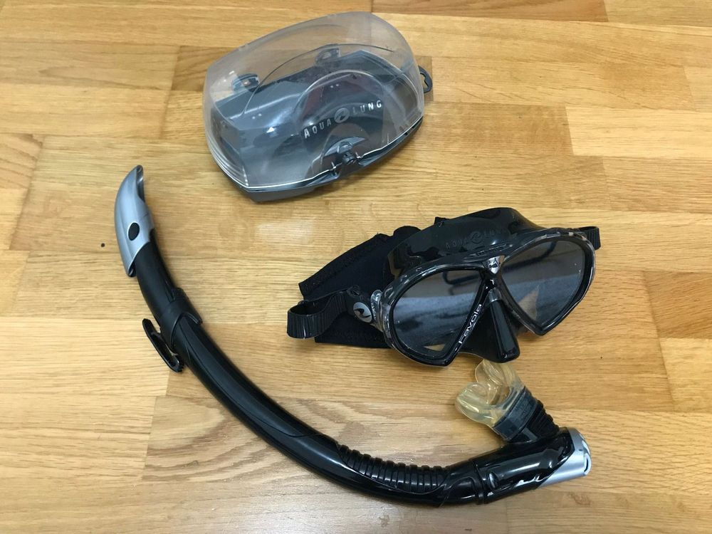Taucherbrille Mit Schnorchel Schwimm Set Urlaub Tauchmaske