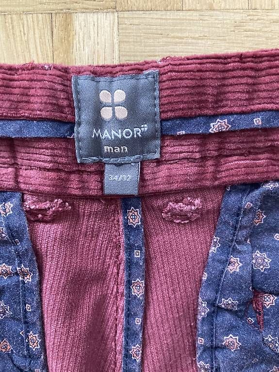 Manor Pantaloni: Manor Man - Cordhose 34/32 – Usato da Basel venduto da spa_9df6 1